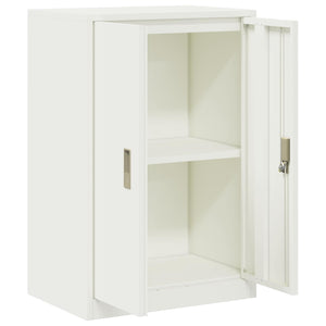 Weißer Stahlschrank, 60x40x90 cm