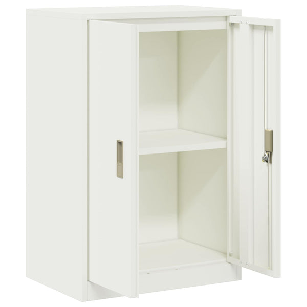 Weißer Stahlschrank, 60x40x90 cm