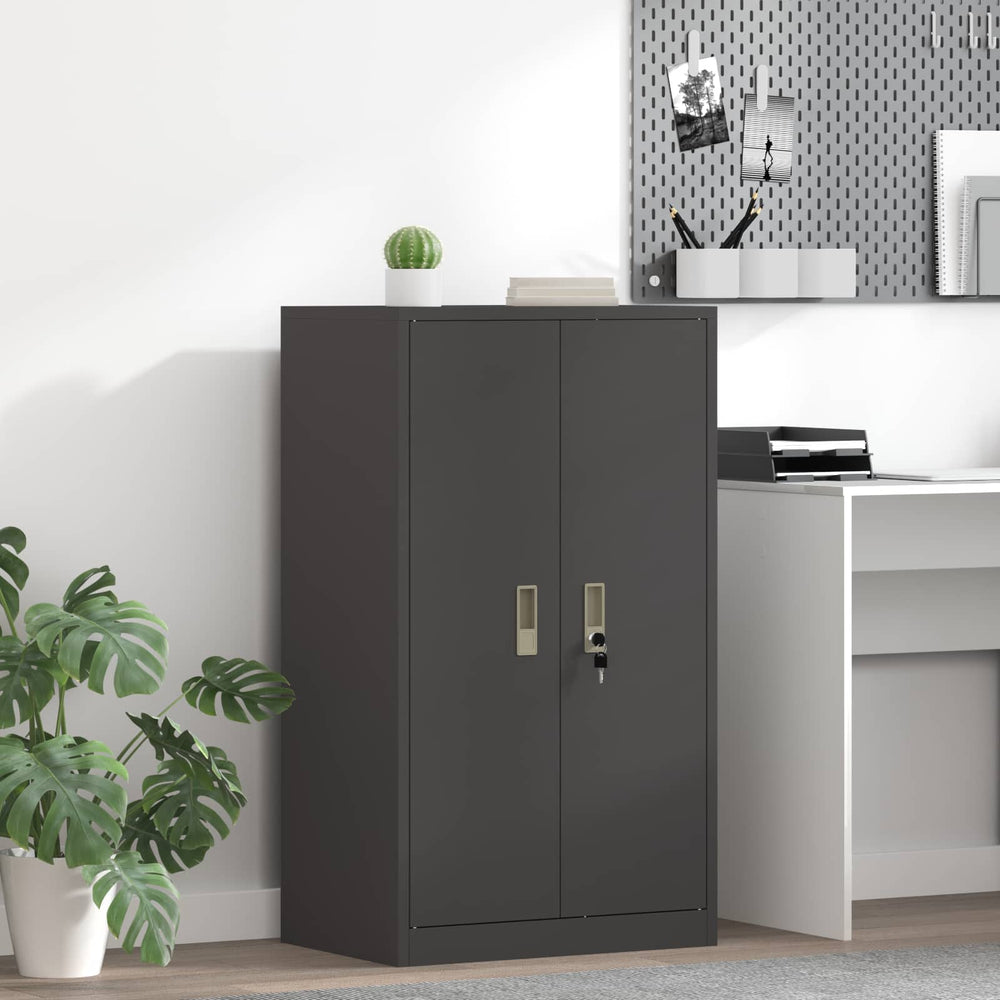 Stahlschrank Schwarz, 60x40x105cm
