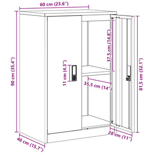 Rosa Stahlschrank, 60x40x90cm