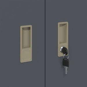 Aktenschrank Anthrazit Stahl 60x40x105cm