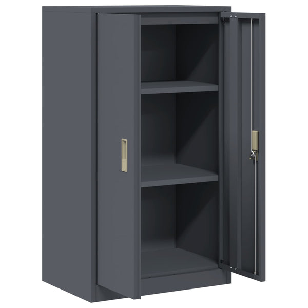 Aktenschrank Anthrazit Stahl 60x40x105cm