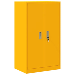 Senfgelber Aktenschrank Stahl 60x40x105cm