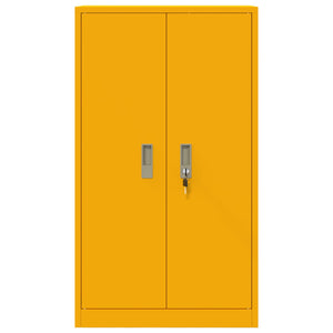 Senfgelber Aktenschrank Stahl 60x40x105cm