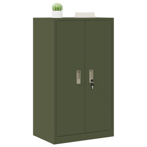 Aktenschrank Olive Grün Stahl 60x40x105 cm