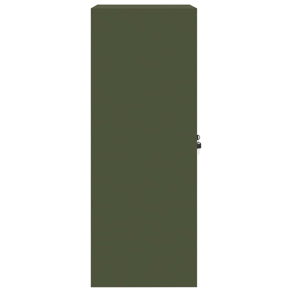 Aktenschrank Olive Grün Stahl 60x40x105 cm