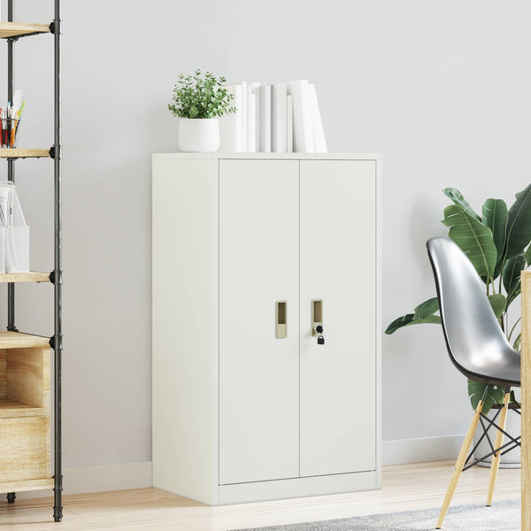 Weißer Stahlschrank, 60x40x105 cm