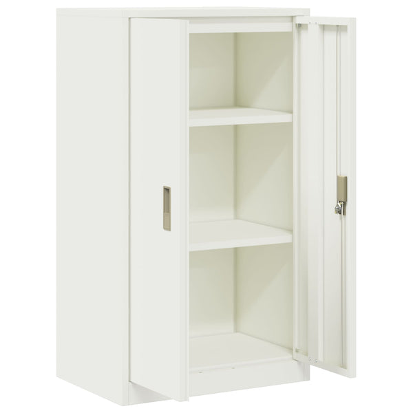 Weißer Stahlschrank, 60x40x105 cm