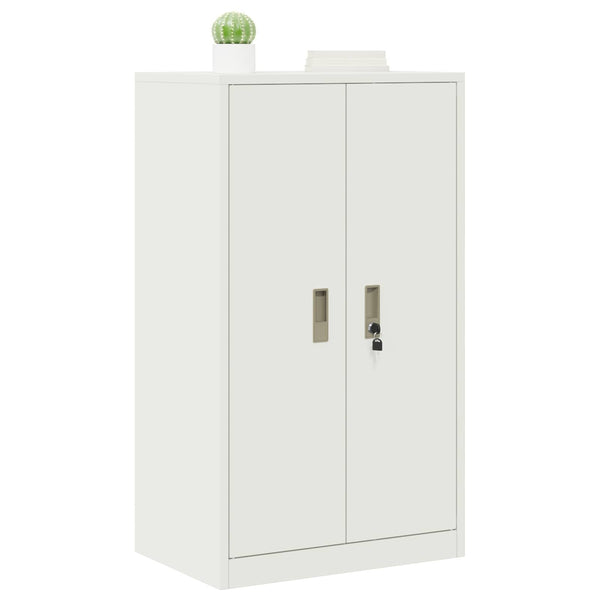 Weißer Stahlschrank, 60x40x105 cm