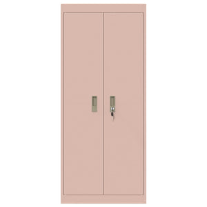 Rosa Aktenschrank, Stahl, 60x40x140cm
