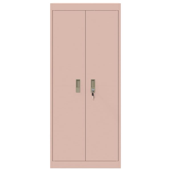 Rosa Aktenschrank, Stahl, 60x40x140cm