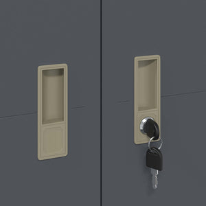 Aktenschrank Anthrazit Stahl 60x40x140cm