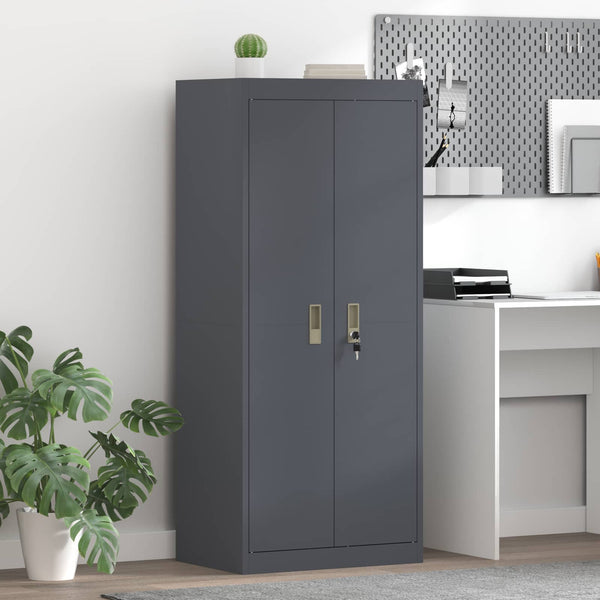 Aktenschrank Anthrazit Stahl 60x40x140cm