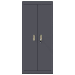 Aktenschrank Anthrazit Stahl 60x40x140cm
