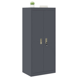 Aktenschrank Anthrazit Stahl 60x40x140cm
