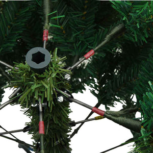 Schneebedeckter Kunst-Weihnachtsbaum Grün 180cm