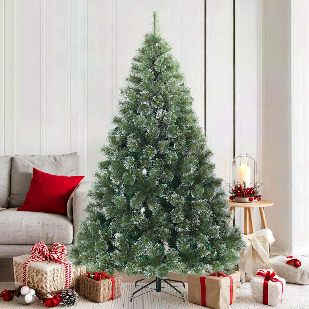 Schneebedeckter Kunst-Weihnachtsbaum Grün 180cm
