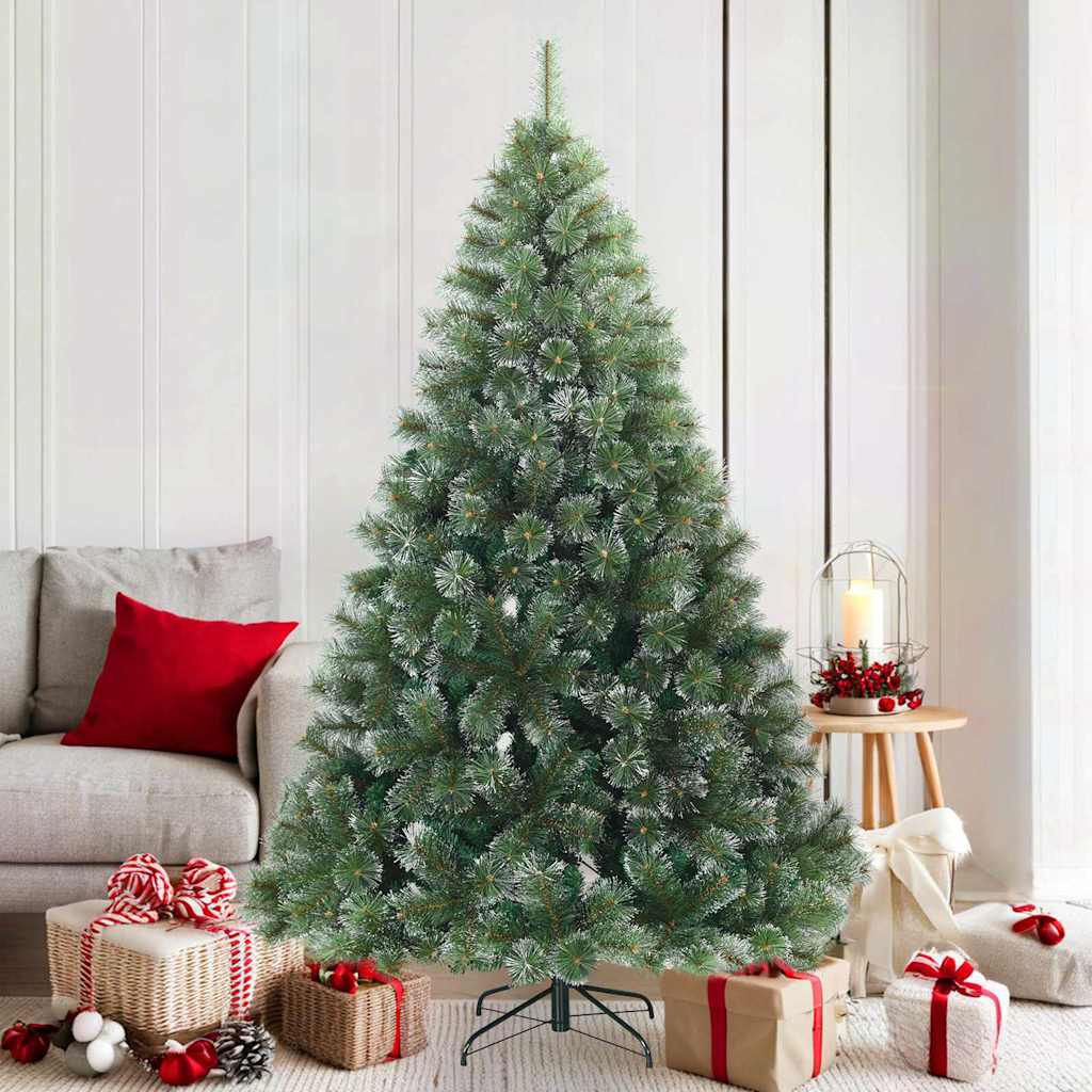 Schneebedeckter Kunst-Weihnachtsbaum Grün 180cm