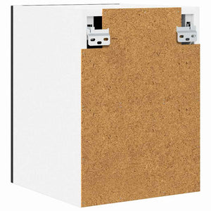 Hängeschrank 2er Set Schwarz Eiche/Weiß