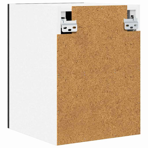 Hängeschrank 2er Set Schwarz Eiche/Weiß