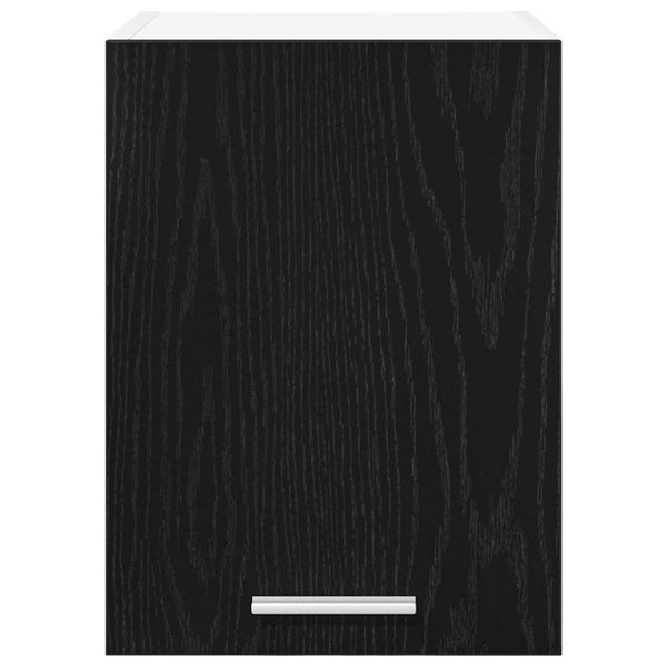 Hängeschrank 2er Set Schwarz Eiche/Weiß