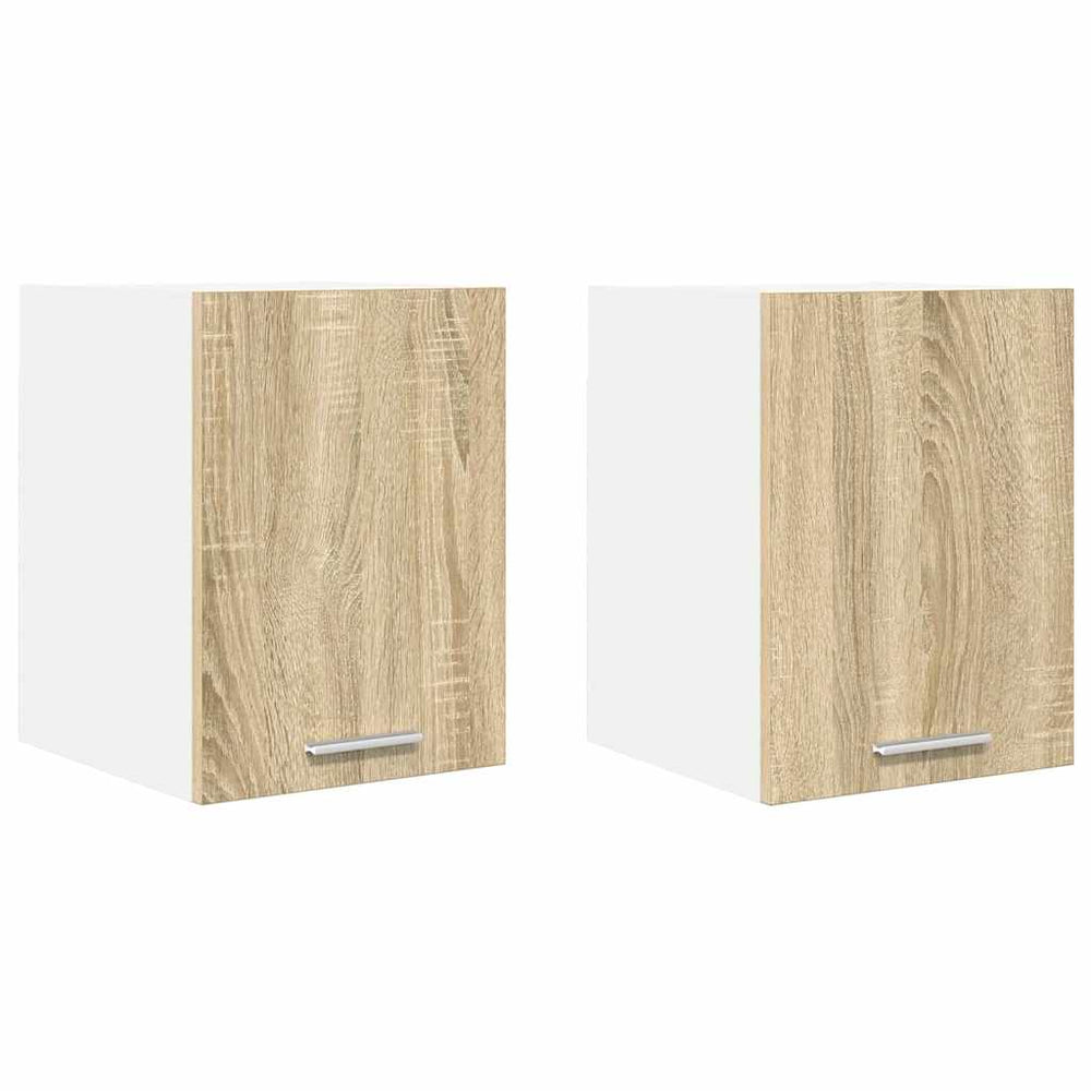 Hängeschrank Riga 2er Set Sonoma Eiche/Weiß