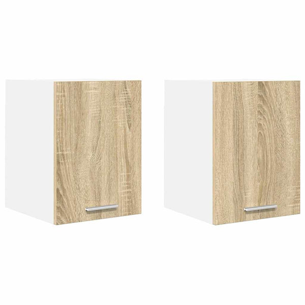 Hängeschrank Riga 2er Set Sonoma Eiche/Weiß