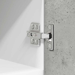 Hängeschrank 2er Set Betongrau/Weiß