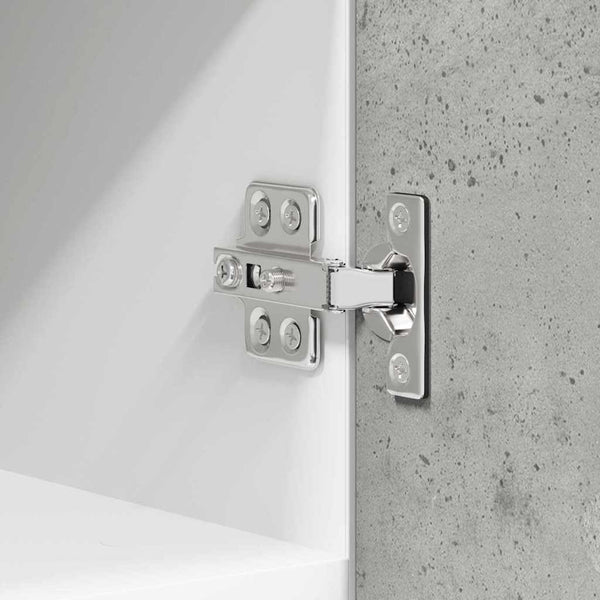 Hängeschrank 2er Set Betongrau/Weiß