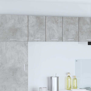Hängeschrank 2er Set Betongrau/Weiß