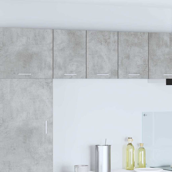Hängeschrank 2er Set Betongrau/Weiß