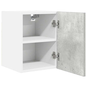 Hängeschrank 2er Set Betongrau/Weiß
