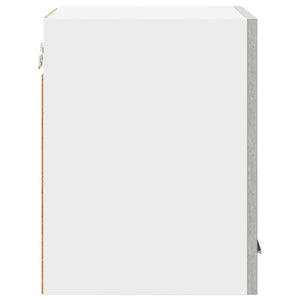 Hängeschrank 2er Set Betongrau/Weiß