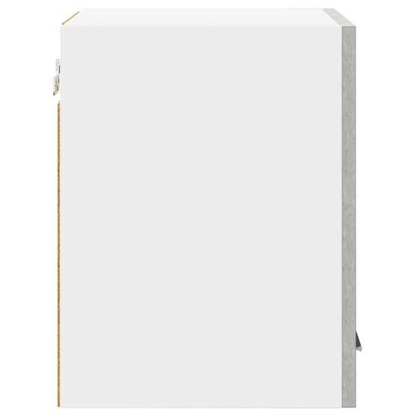 Hängeschrank 2er Set Betongrau/Weiß