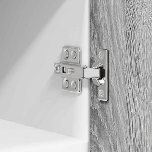 vidaXL Meuble haut gris Sonoma et blanc 30 x 31 x 40 cm, bois d'ingénierie