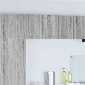 vidaXL Meuble haut gris Sonoma et blanc 30 x 31 x 40 cm, bois d'ingénierie