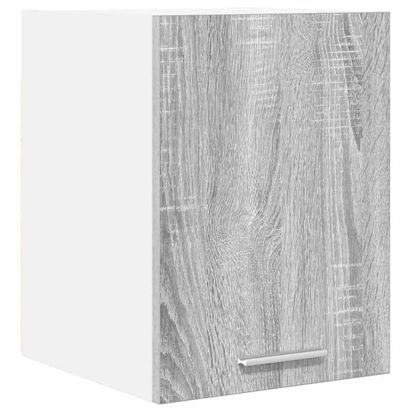 vidaXL Meuble haut gris Sonoma et blanc 30 x 31 x 40 cm, bois d'ingénierie