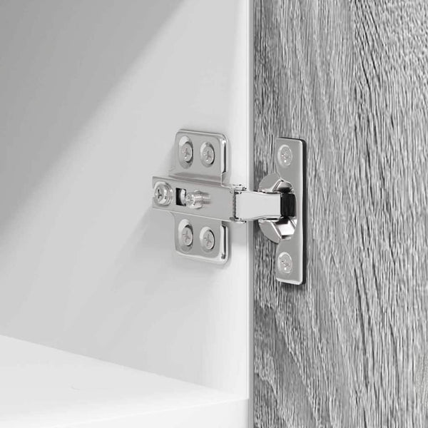 Hängeschrank Grau Sonoma Weiß 2er-Set