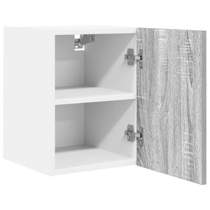 Hängeschrank Grau Sonoma Weiß 2er-Set