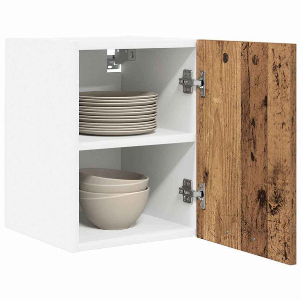 Hängeschrank Altes Holz/Weiß 30x31x40cm