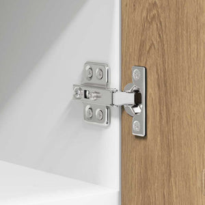 Hängeschrank 2er Set Eiche & Weiß