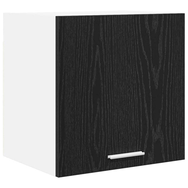 Hängeschrank Schwarz Eiche/Weiß 40x40 cm