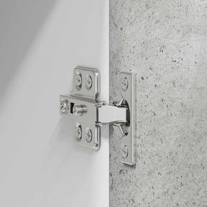 Hängeschrank 2er Set Betongrau/Weiß 40x40 cm