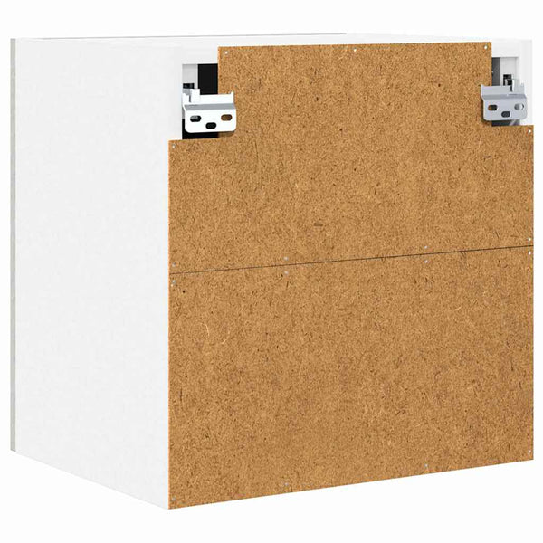 Hängeschrank 2er Set Betongrau/Weiß 40x40 cm