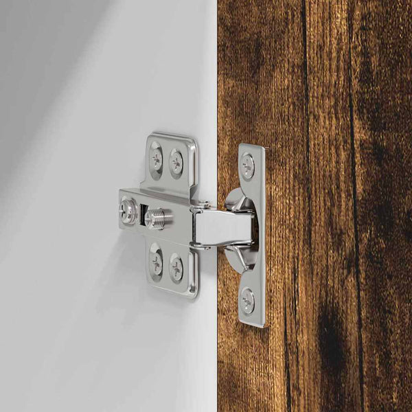Hängeschrank Set, Geräucherte Eiche/Weiß, 2er