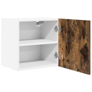 Hängeschrank Set, Geräucherte Eiche/Weiß, 2er