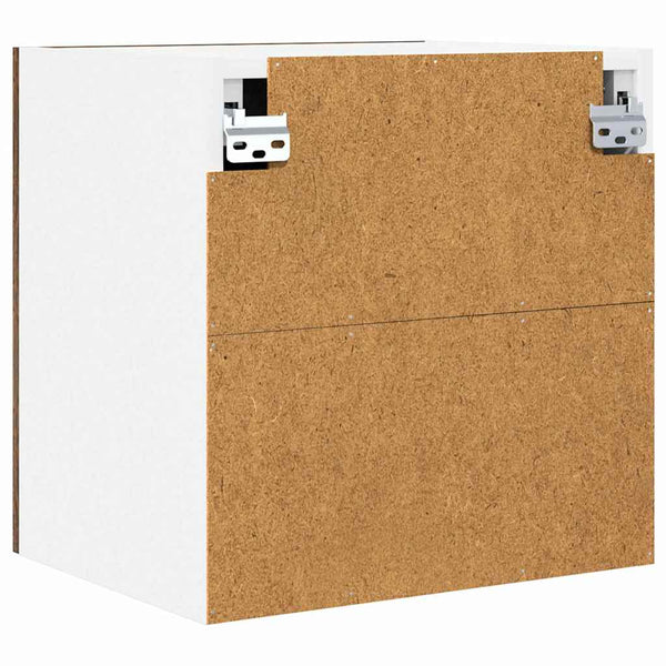 Hängeschrank Set, Geräucherte Eiche/Weiß, 2er