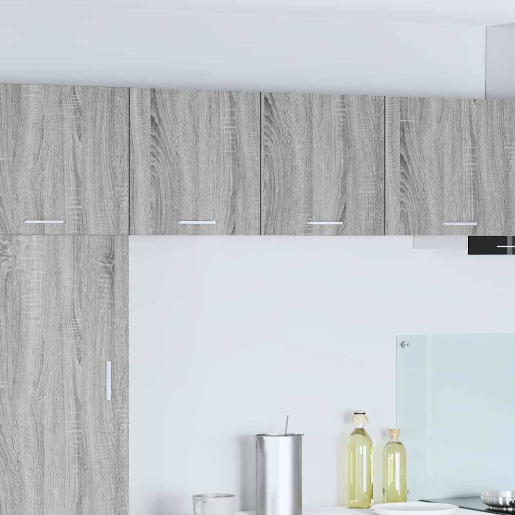 vidaXL Armoire murale gris Sonoma et blanc 40 x 31 x 40 cm Aggloméré