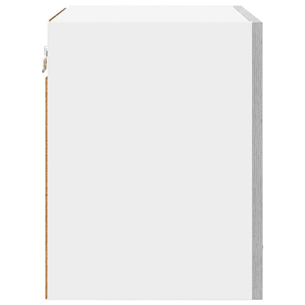 vidaXL Armoire murale gris Sonoma et blanc 40 x 31 x 40 cm Aggloméré
