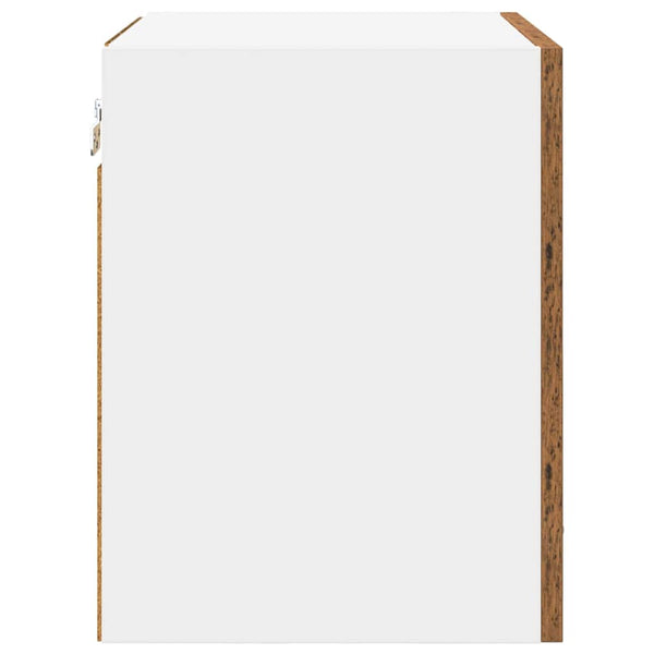 Hängeschrank Altes Holz/Weiß 40x31x40cm
